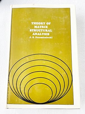 Imagen del vendedor de 1968 HC Theory of matrix structural analysis a la venta por Miki Store