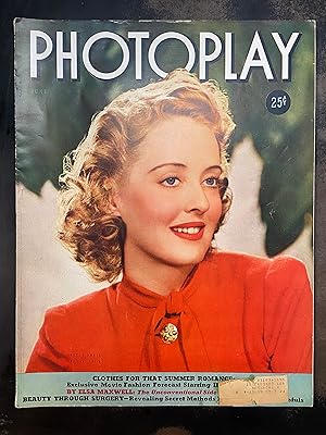 Photoplay Magazine: June 1939, Betty Davis (Vol. LIII., No. 6)