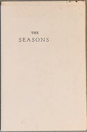 The Seasons (proof copy?)