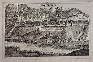 Bild des Verkufers fr Iudenburg. Kupferstich aus G. M. Vischer "Topographia Ducatus Stiriae". Wien 1681, 13 x 20,5 cm zum Verkauf von Antiquariat Johannes Mller