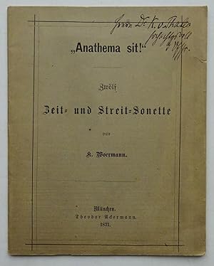 Seller image for Anathema sit!" Zwlf Zeit- und Streit-Sonette. for sale by Der Buchfreund