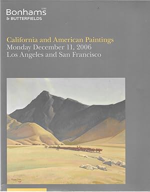 California and American Paintings - Bonhams & Butterfields - Los Angeles and San Francisco Decemb...