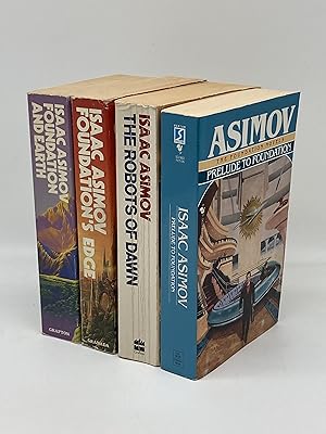 Seller image for 4 Asimov Paperbacks Prelude to Foundation; Foundation and Earth; Foundation's Edge; Robots of Dawn for sale by True Oak Books