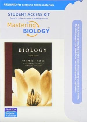 Imagen del vendedor de Mastering Biology with Pearson eText Student Access Kit for Biology (ME component) a la venta por WeBuyBooks