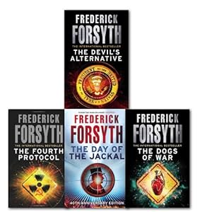 Imagen del vendedor de Frederick Forsyth Collection 4 Books Set, (Day of the Jackal, Dogs of War, Devils Alternative & Fourth Protocol) a la venta por WeBuyBooks