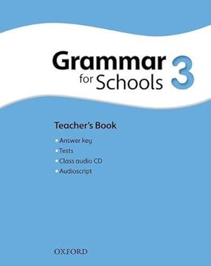 Imagen del vendedor de Oxford Grammar for Schools: 3: Teacher's Book and Audio CD Pack a la venta por WeBuyBooks