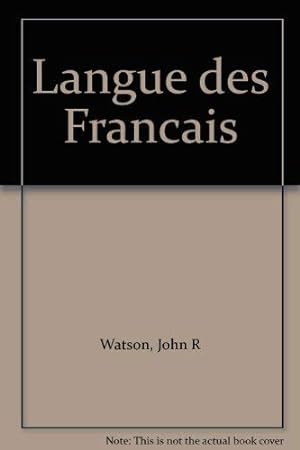 Seller image for Langue des Francais: Bk. 2 for sale by WeBuyBooks