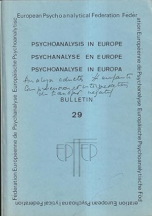 Image du vendeur pour Psychanalyse en Europe - Bulletin 29 mis en vente par PRISCA