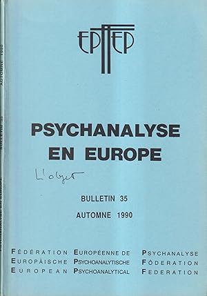 Immagine del venditore per Psychanalyse en Europe. - Bulletin 35 - Automne 1990 venduto da PRISCA