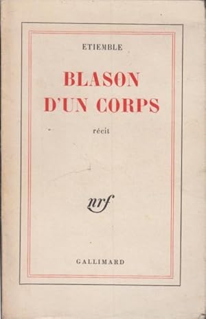 Seller image for Blason d'un corps for sale by PRISCA