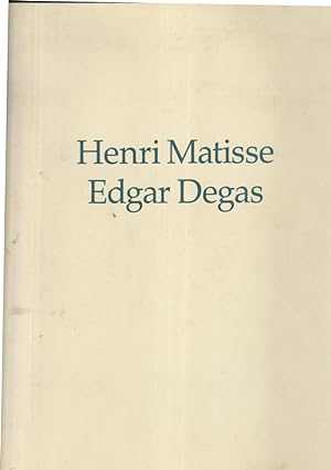Seller image for Henri Matisse, Edgar Degas. for sale by PRISCA