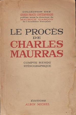 Immagine del venditore per Le proces de Charles Maurras venduto da PRISCA