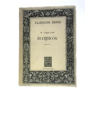 Seller image for El Criticon for sale by World of Rare Books