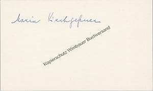 Seller image for Original Autogramm Maria Kirchgessner Schriftstellerin /// Autograph signiert signed signee for sale by Antiquariat im Kaiserviertel | Wimbauer Buchversand