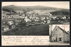 Ansichtskarte Allenbach / Hilchenbach, Gasthaus W. Kleb jr., Gesamtansicht