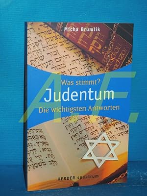 Bild des Verkufers fr Was stimmt? Judentum : die wichtigsten Antworten. Herder-Spektrum , Bd. 5796 zum Verkauf von Antiquarische Fundgrube e.U.