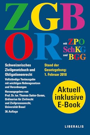 Bild des Verkufers fr ZGB/OR: Schweizerisches Zivilgesetzbuch und Obligationenrecht mit ZPO, SchKG und BGG zum Verkauf von Studibuch