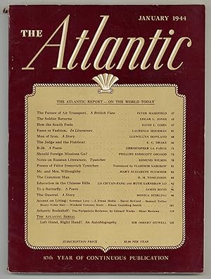 Imagen del vendedor de The Atlantic - January 1944 a la venta por Between the Covers-Rare Books, Inc. ABAA