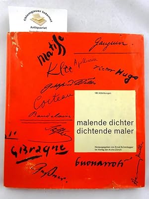 Seller image for malende dichter dichtende maler. Eine Anthologie mit 180 Abbildungen von Goethe, Gottfried Keller, Eichendorff bis zu Hermann hesse, Garcia Lorca und Friedrich Drrenmatt. Mit Gedichten von Modigliani, Mir, Picasso, Kandinsky, Maruice Utrillo und anderen. Ausstellung 3. August - 20. Oktober 1957. for sale by Chiemgauer Internet Antiquariat GbR