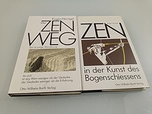 Konvolut 2 Bücher: Zen in der Kunst des Bogenschiessens; Der Zen Weg Eugen Herrigel