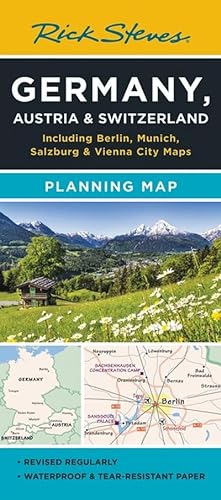 Seller image for Rick Steves Germany, Austria & Switzerland Planning Map for sale by BuchWeltWeit Ludwig Meier e.K.