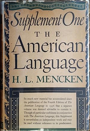 The American Language: An Inquiry into the Development of English in the United States (Supplemen...