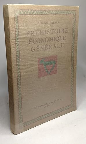 Préhistoire Economique Générale