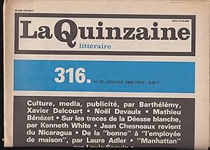 Imagen del vendedor de La Quinzaine littraire n 588 a la venta por PRISCA