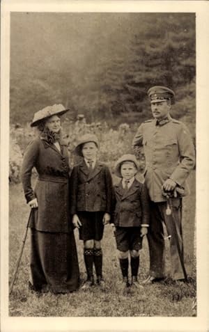 Ansichtskarte / Postkarte Hessischer Opfertag, Großherzog Ernst Ludwig mit Familie