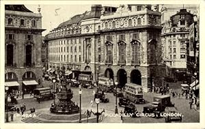 Ansichtskarte / Postkarte London City England, Piccadilly-Circus