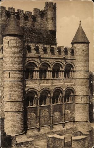 Ansichtskarte / Postkarte Gand Gent Ostflandern, Schloss Gravensteen