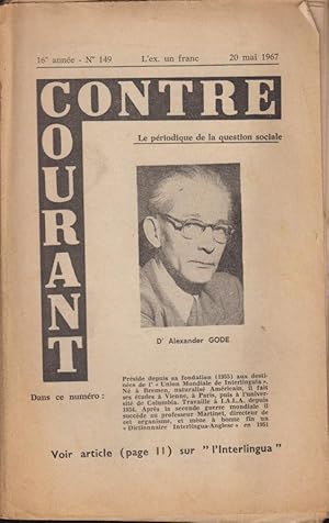 Seller image for Contre-courant. Le priodique de la question sociale. anne 16. no. 149. 20 mai 1967 for sale by PRISCA