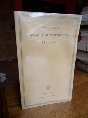 Bild des Verkufers fr Sprachphilosophisches Lesebuch. zum Verkauf von Antiquariat Floeder