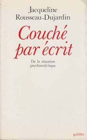 Image du vendeur pour Couch par crit : de la situation psychanalytique mis en vente par PRISCA