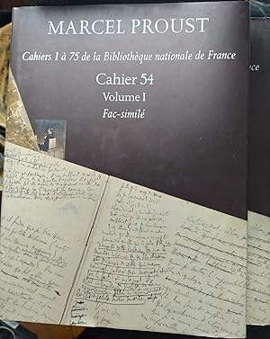 Immagine del venditore per Cahier 54 (Marcel Proust. Cahiers 1 A 75 de la Bibliotheque Nationale de France). Volume I + II. Zwei Bnde. venduto da Antiquariat Herold