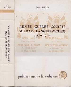 Seller image for Arme, guerre, socit : soldats languedociens (1889-1919). for sale by PRISCA