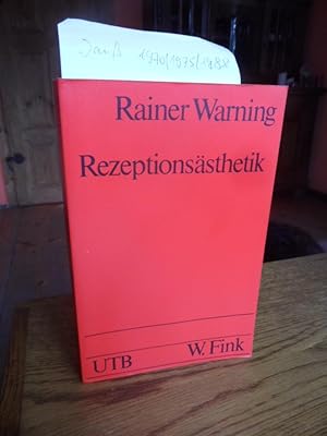 Seller image for Rezeptionssthetik. Theorie und Praxis. for sale by Antiquariat Floeder
