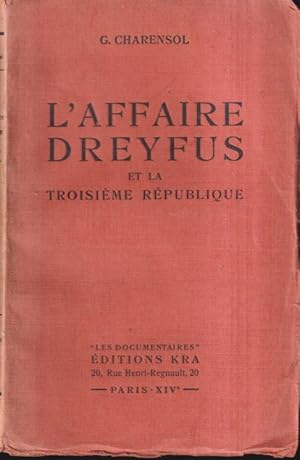 Imagen del vendedor de L'affaire Dreyfus et la troisime Republique. a la venta por PRISCA