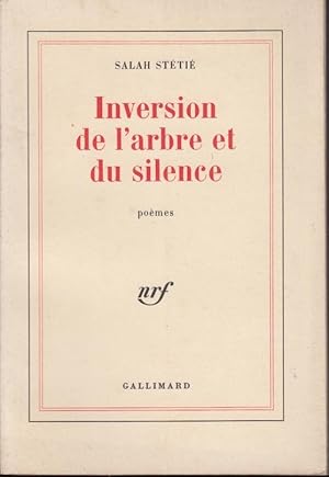 Imagen del vendedor de Inversion de l'arbre et du silence a la venta por PRISCA