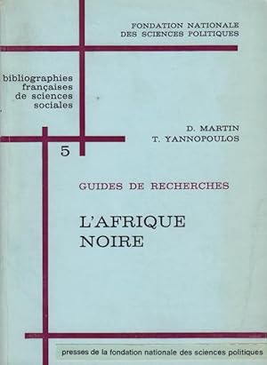 Immagine del venditore per L'Afrique noire venduto da PRISCA