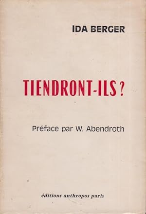 Imagen del vendedor de Tiendront-ils? tude sociologique sur les tudiants des deux bords du Rhin. a la venta por PRISCA