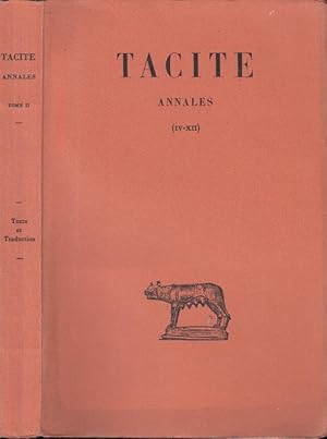 Immagine del venditore per Tacite. - Annales - Livres IV-XII. venduto da PRISCA