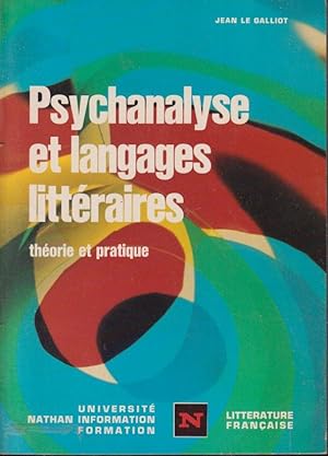 Seller image for Psychanalyse et langages littraires : thorie et pratique. for sale by PRISCA