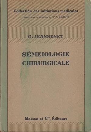 Seller image for Smeiologie chirurgicale. for sale by PRISCA