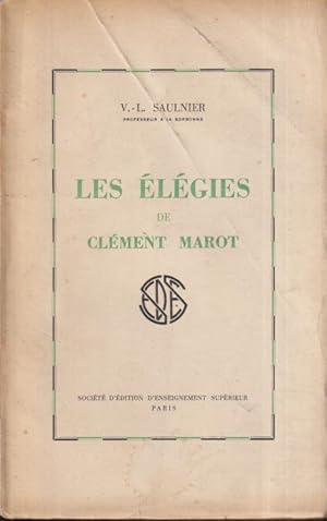 Immagine del venditore per Les lgies de Clment Marot venduto da PRISCA