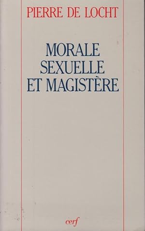 Seller image for Morale sexuelle et Magistre for sale by PRISCA