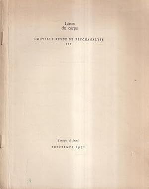 Immagine del venditore per Lieux du Corps. - Nouvelle Revue de Psychanalyse III - Du ventre humain et de son me. venduto da PRISCA