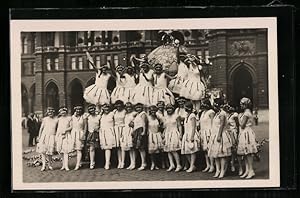 Bild des Verkufers fr Foto-Ansichtskarte X. Deutsches Bundes Sngerfest, Festzug, Das Deutsche Lied zum Verkauf von Bartko-Reher