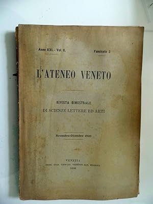 L' ATENEO VENETO Rivista bimestrale di Scienze, Lettere ed Arti Anni XXI Vol. I I Fascicolo 3, No...