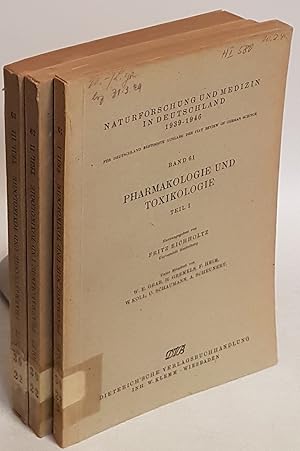 Pharmakologie und Toxikologie (3 Teile KOMPLETT) Naturforschung und Medizin in Deutschland 1939 -...